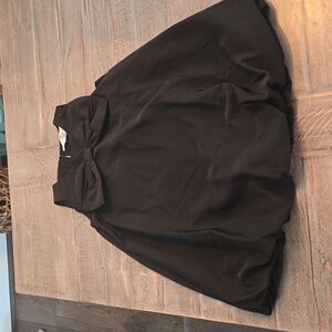 Girls black bow dress